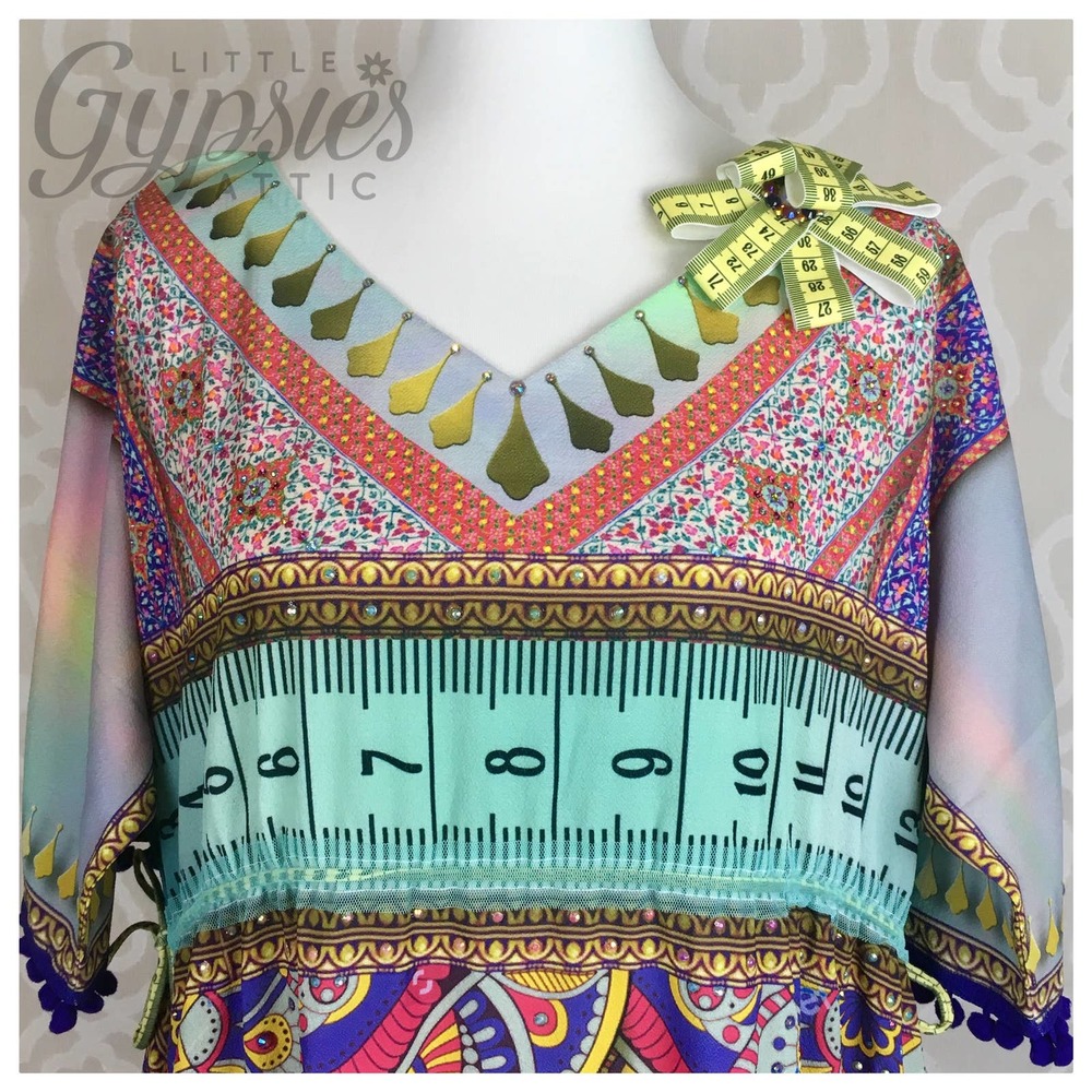 Pastel Rainbows and Prisms Kaftan - Picture 3 of 16